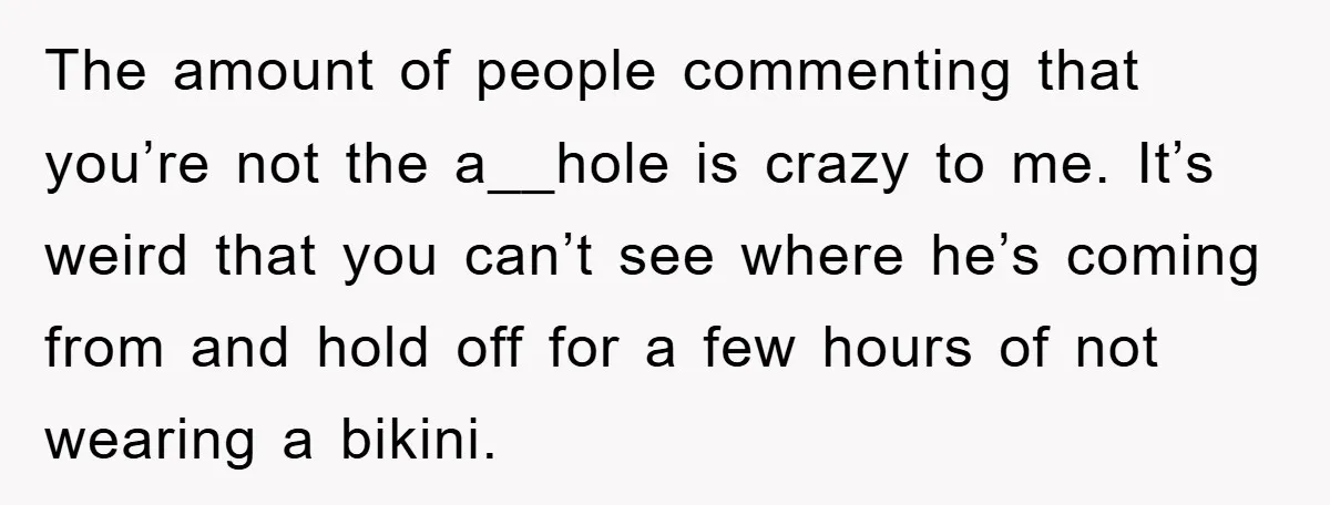 The amount of people commenting that you’re not the a__hole is crazy to me. It’s weird that you can’t see where he’s coming from and hold off for a few...