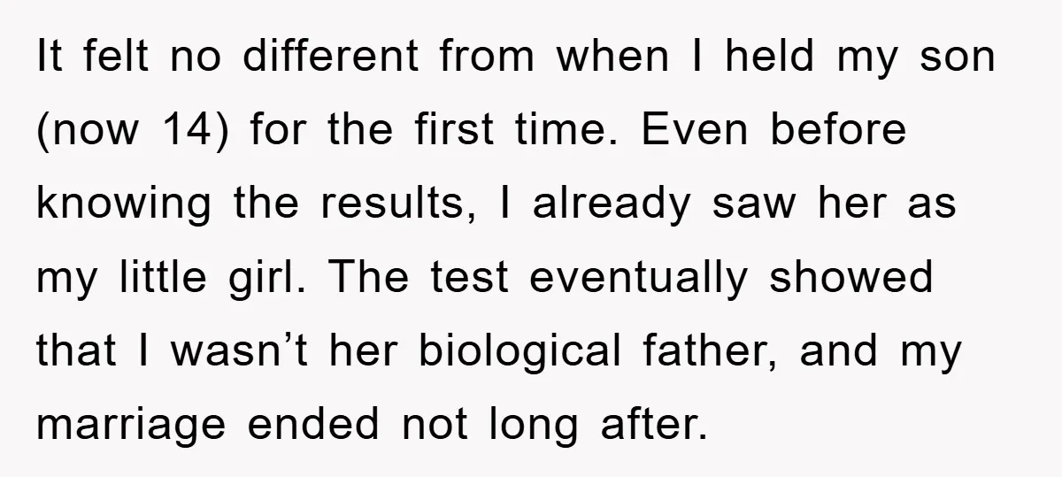 It felt no different from when I held my son (now 14) for the first time. Even before knowing the results, I already saw her as my little girl. The...