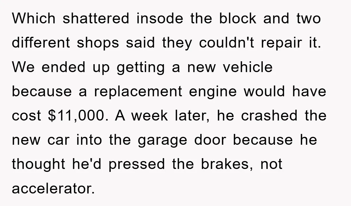 Which shattered insode the block and two different shops said they couldn't repair it. We ended up getting a new vehicle because a replacement engine would have cost $11,000. A...