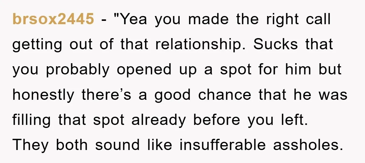brsox2445 - "Yea you made the right call getting out of that relationship. Sucks that you probably opened up a spot for him but honestly there’s a good chance that...
