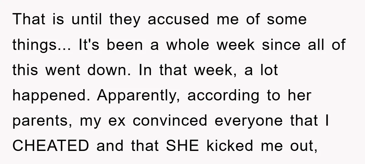 That is until they accused me of some things... It's been a whole week since all of this went down. In that week, a lot happened. Apparently, according to her...
