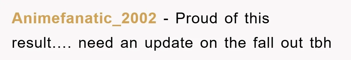 Animefanatic_2002 − Proud of this result…. need an update on the fall out tbh