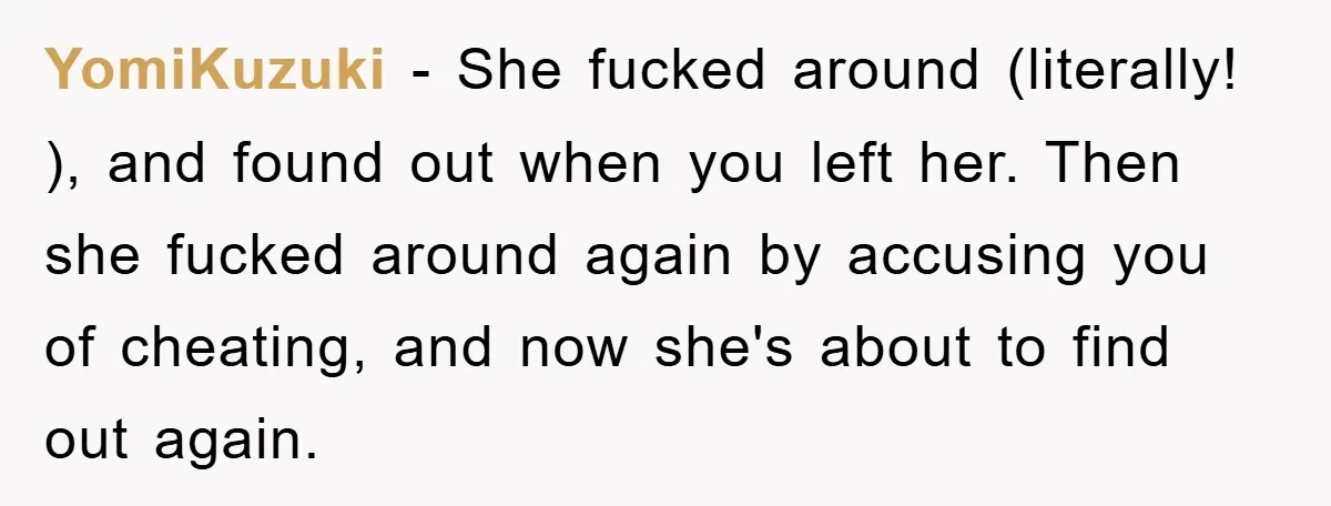 YomiKuzuki − She fucked around (literally! ), and found out when you left her. Then she fucked around again by accusing you of cheating, and now she's about to find...