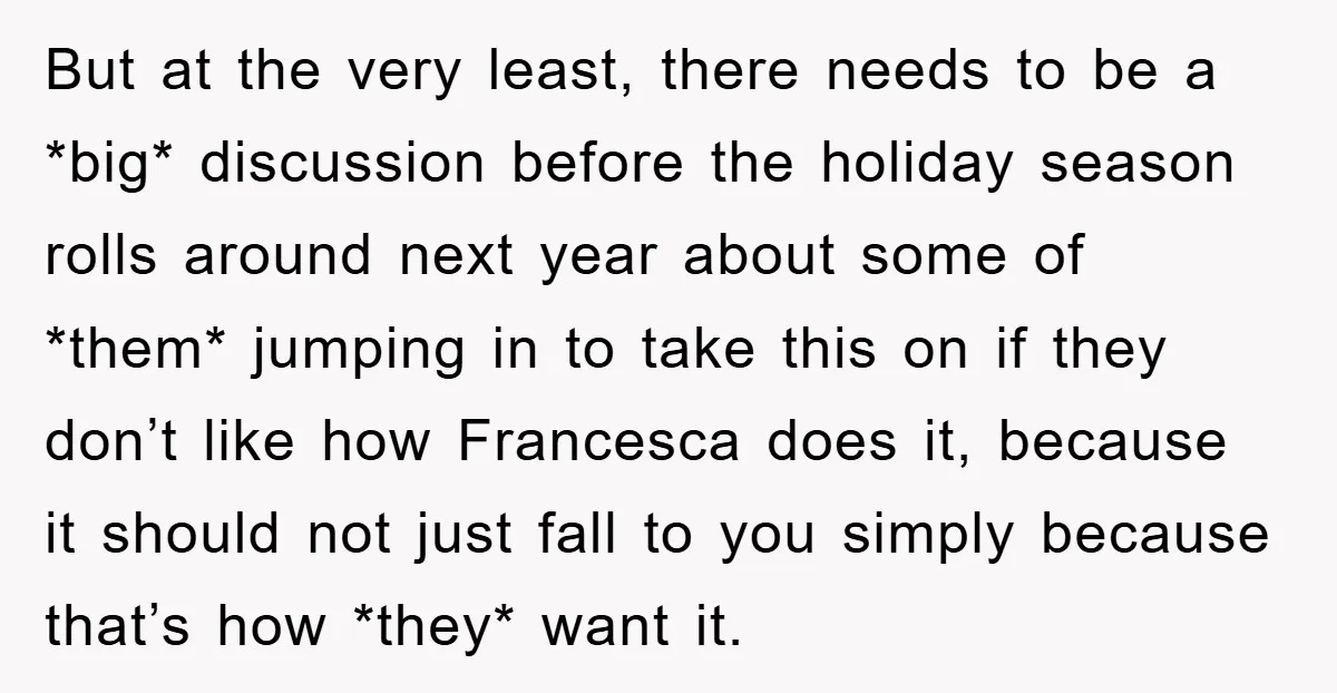 But at the very least, there needs to be a *big* discussion before the holiday season rolls around next year about some of *them* jumping in to take this on...
