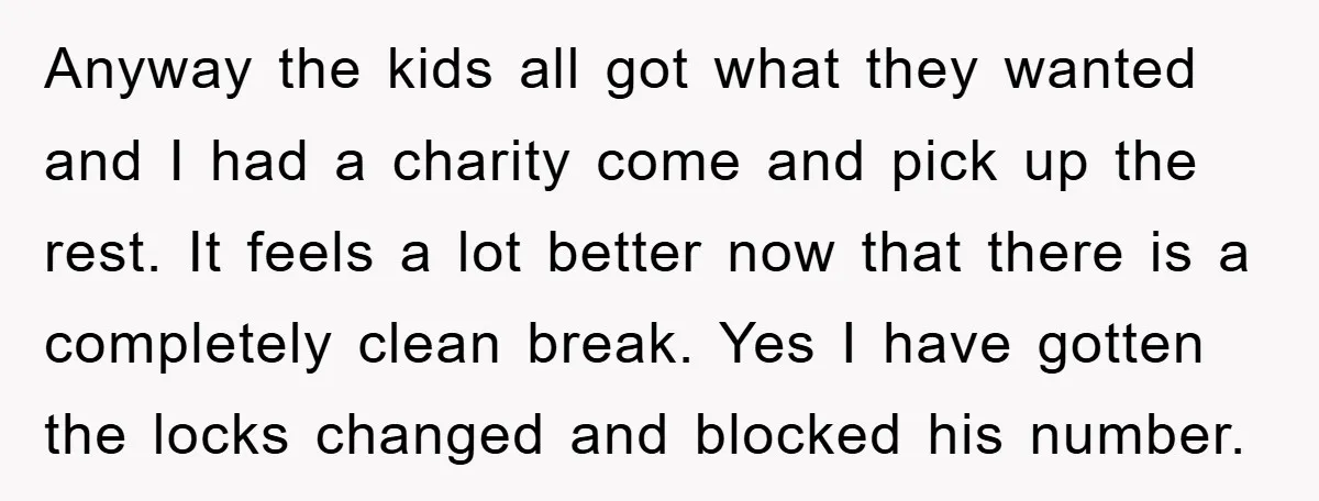 Anyway the kids all got what they wanted and I had a charity come and pick up the rest. It feels a lot better now that there is a completely...