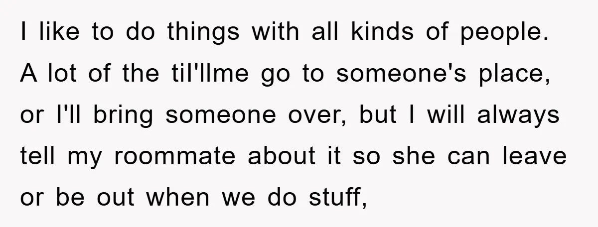 I like to do things with all kinds of people. A lot of the tiI'llme go to someone's place, or I'll bring someone over, but I will always tell my...