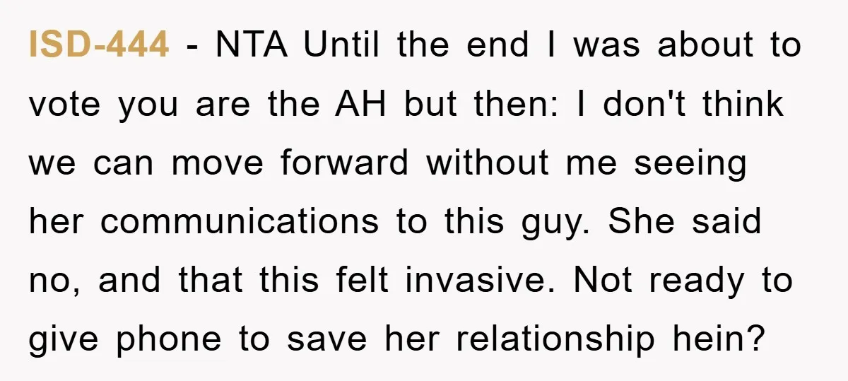 ISD-444 − NTA Until the end I was about to vote you are the AH but then: I don't think we can move forward without me seeing her communications to...