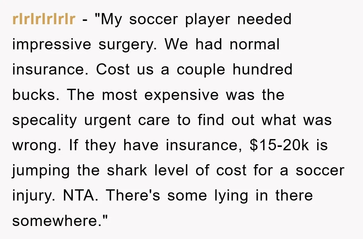 rlrlrlrlrlr - "My soccer player needed impressive surgery. We had normal insurance. Cost us a couple hundred bucks. The most expensive was the specality urgent care to find out what...