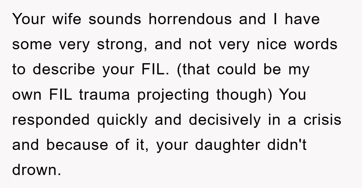 Your wife sounds horrendous and I have some very strong, and not very nice words to describe your FIL. (that could be my own FIL trauma projecting though) You responded...