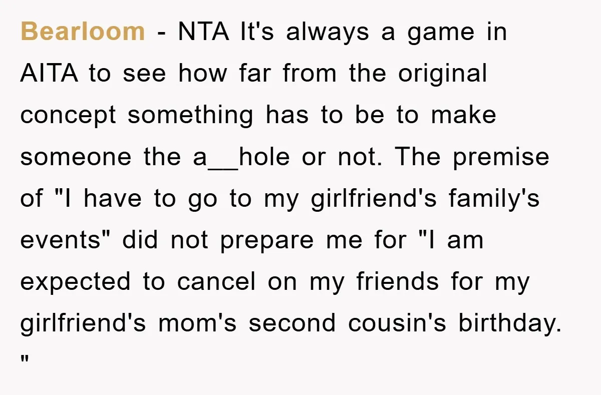 Bearloom − NTA It's always a game in AITA to see how far from the original concept something has to be to make someone the a__hole or not. The premise...