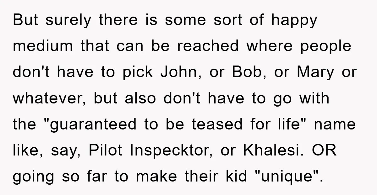But surely there is some sort of happy medium that can be reached where people don't have to pick John, or Bob, or Mary or whatever, but also don't have...