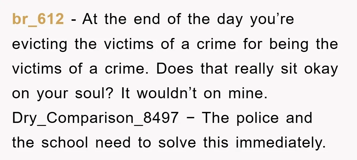 br_612 − At the end of the day you’re evicting the victims of a crime for being the victims of a crime. Does that really sit okay on your soul?...