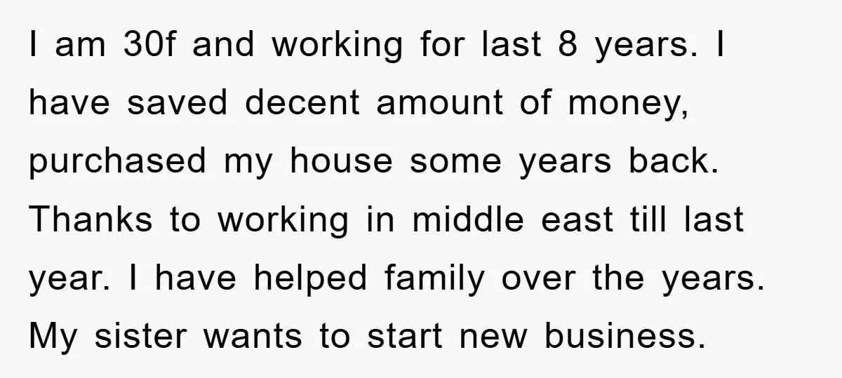 I am 30f and working for last 8 years. I have saved decent amount of money, purchased my house some years back. Thanks to working in middle east till last...