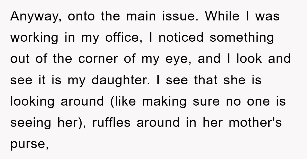 Anyway, onto the main issue. While I was working in my office, I noticed something out of the corner of my eye, and I look and see it is my...