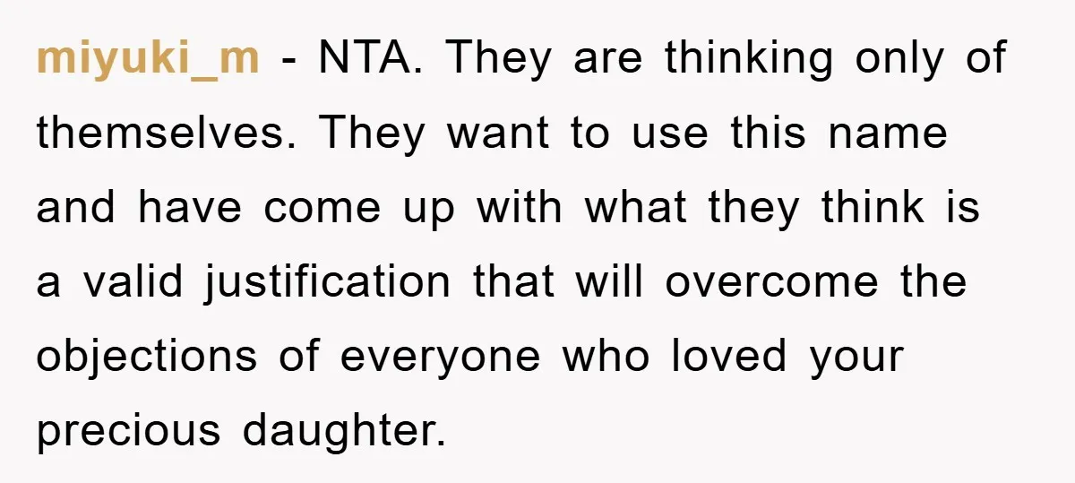 miyuki_m − NTA. They are thinking only of themselves. They want to use this name and have come up with what they think is a valid justification that will overcome...