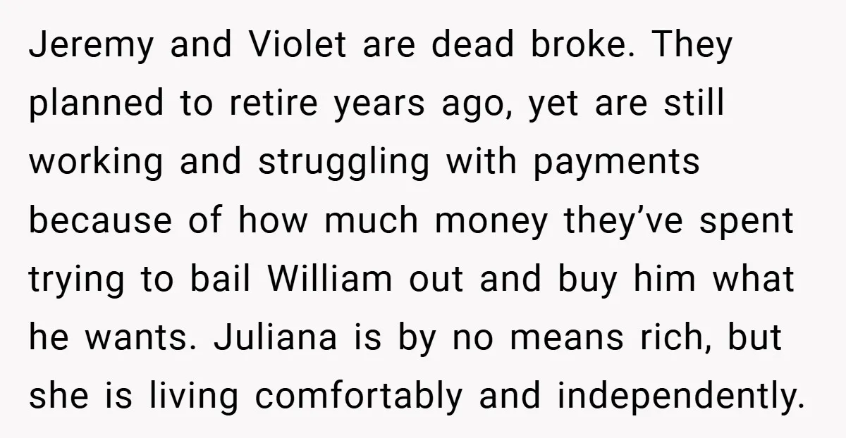 Jeremy and Violet are dead broke. They planned to retire years ago, yet are still working and struggling with payments because of how much money they’ve spent trying to bail...