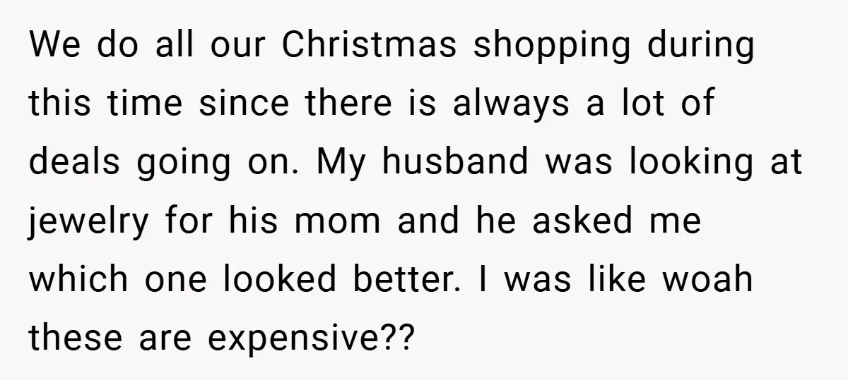 We do all our Christmas shopping during this time since there is always a lot of deals going on. My husband was looking at jewelry for his mom and he...