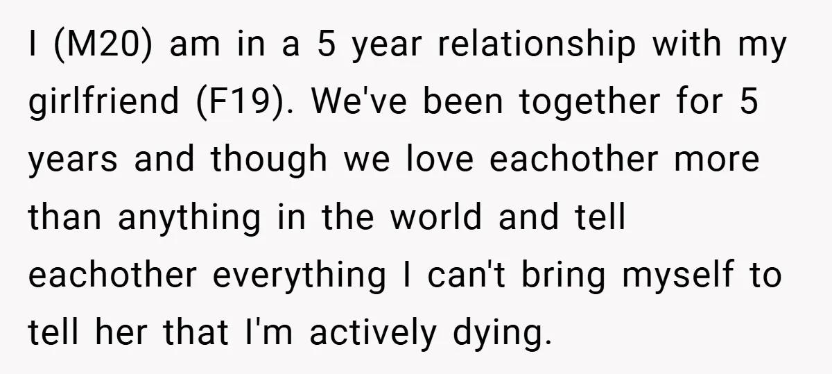 I (M20) am in a 5 year relationship with my girlfriend (F19). We've been together for 5 years and though we love eachother more than anything in the world and...