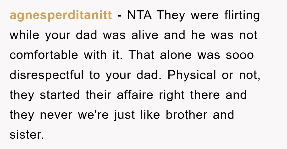 agnesperditanitt − NTA They were flirting while your dad was alive and he was not comfortable with it. That alone was sooo disrespectful to your dad. Physical or not, they...