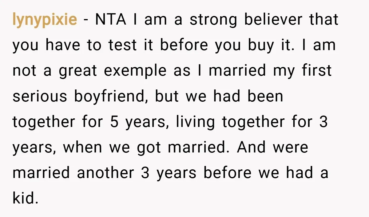 lynypixie − NTA I am a strong believer that you have to test it before you buy it. I am not a great exemple as I married my first serious...