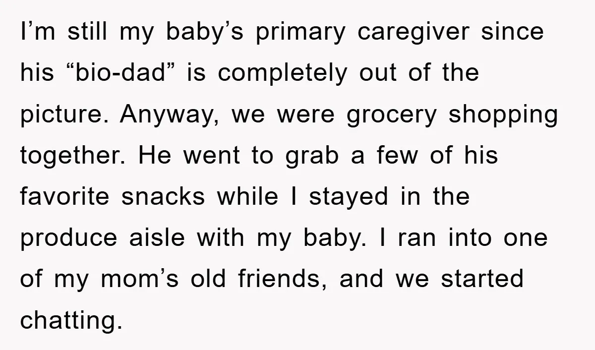 I’m still my baby’s primary caregiver since his “bio-dad” is completely out of the picture. Anyway, we were grocery shopping together. He went to grab a few of his favorite...