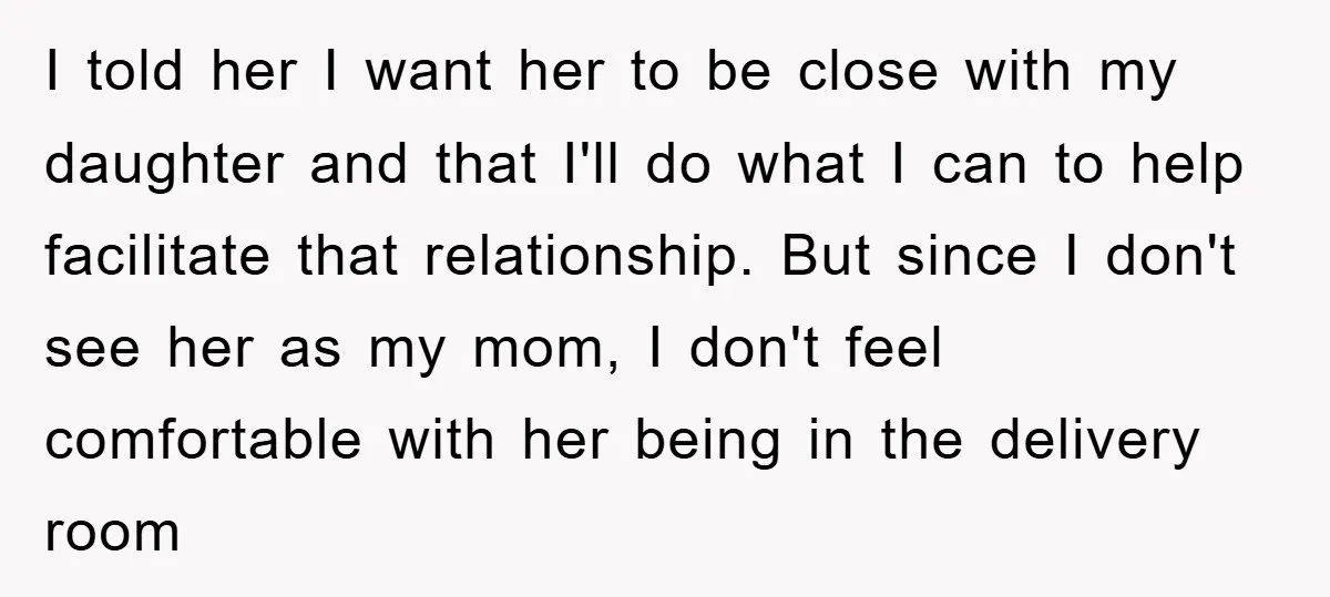 I told her I want her to be close with my daughter and that I'll do what I can to help facilitate that relationship. But since I don't see her...