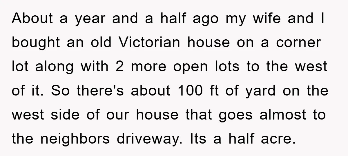 About a year and a half ago my wife and I bought an old Victorian house on a corner lot along with 2 more open lots to the west of...