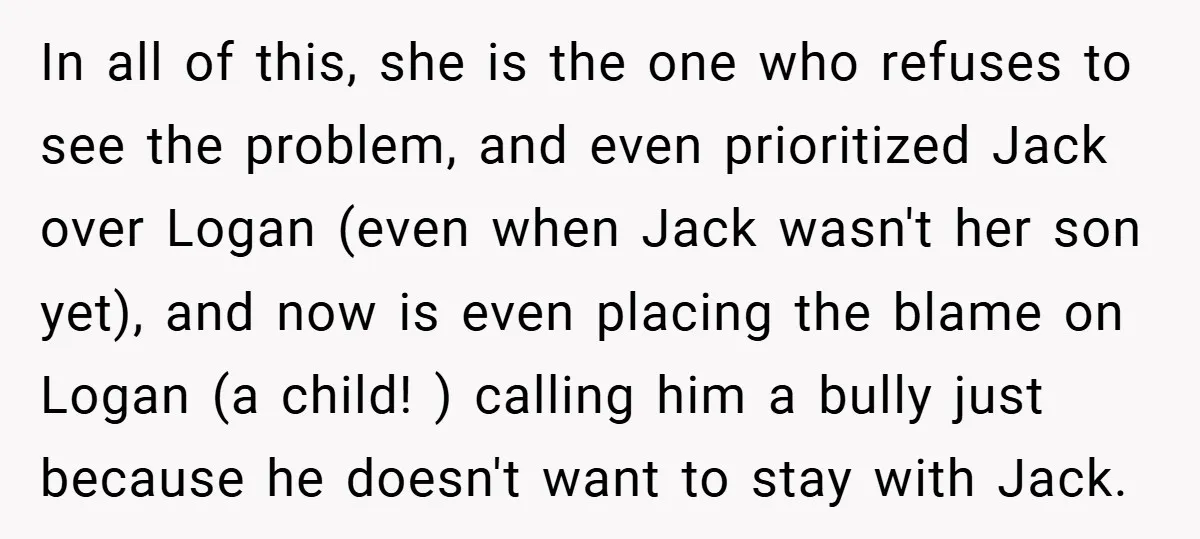 In all of this, she is the one who refuses to see the problem, and even prioritized Jack over Logan (even when Jack wasn't her son yet), and now is...