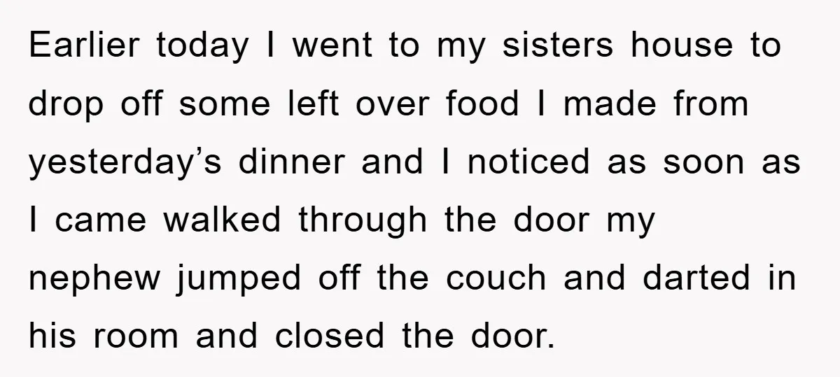 Earlier today I went to my sisters house to drop off some left over food I made from yesterday’s dinner and I noticed as soon as I came walked through...