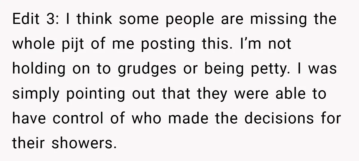 Edit 3: I think some people are missing the whole pijt of me posting this. I’m not holding on to grudges or being petty. I was simply pointing out that...