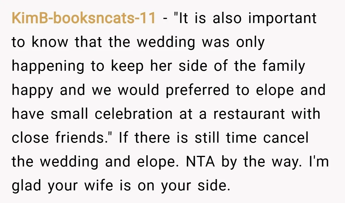 KimB-booksncats-11 − "It is also important to know that the wedding was only happening to keep her side of the family happy and we would preferred to elope and have...