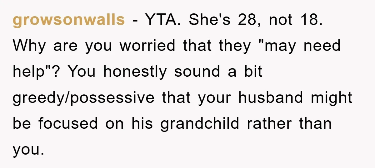 growsonwalls - YTA. She's 28, not 18. Why are you worried that they "may need help"? You honestly sound a bit greedy/possessive that your husband might be focused on his...