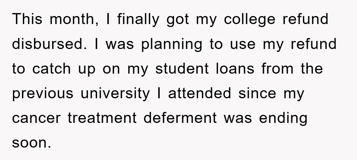 This month, I finally got my college refund disbursed. I was planning to use my refund to catch up on my student loans from the previous university I attended since...