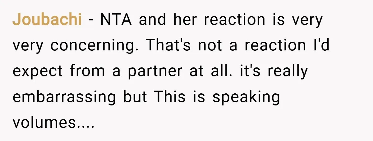Joubachi − NTA and her reaction is very very concerning. That's not a reaction I'd expect from a partner at all. it's really embarrassing but This is speaking volumes....