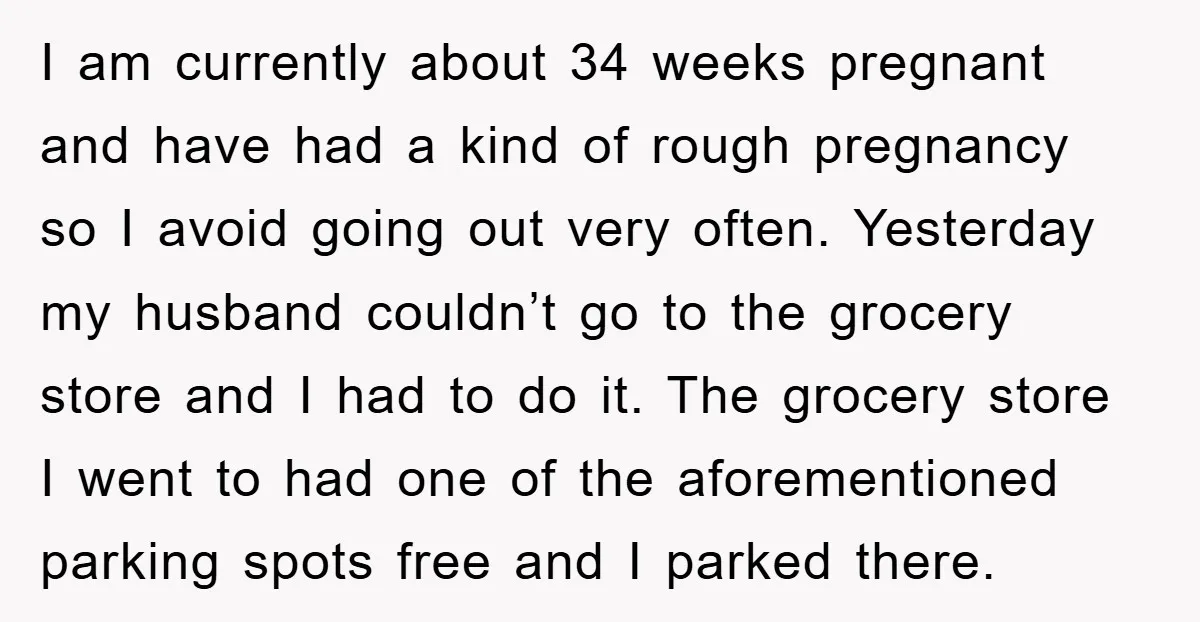I am currently about 34 weeks pregnant and have had a kind of rough pregnancy so I avoid going out very often. Yesterday my husband couldn’t go to the grocery...