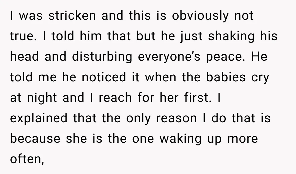 I was stricken and this is obviously not true. I told him that but he just shaking his head and disturbing everyone’s peace. He told me he noticed it when...