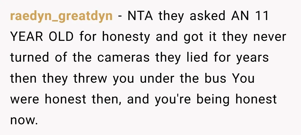 raedyn_greatdyn − NTA they asked AN 11 YEAR OLD for honesty and got it they never turned of the cameras they lied for years then they threw you under the...