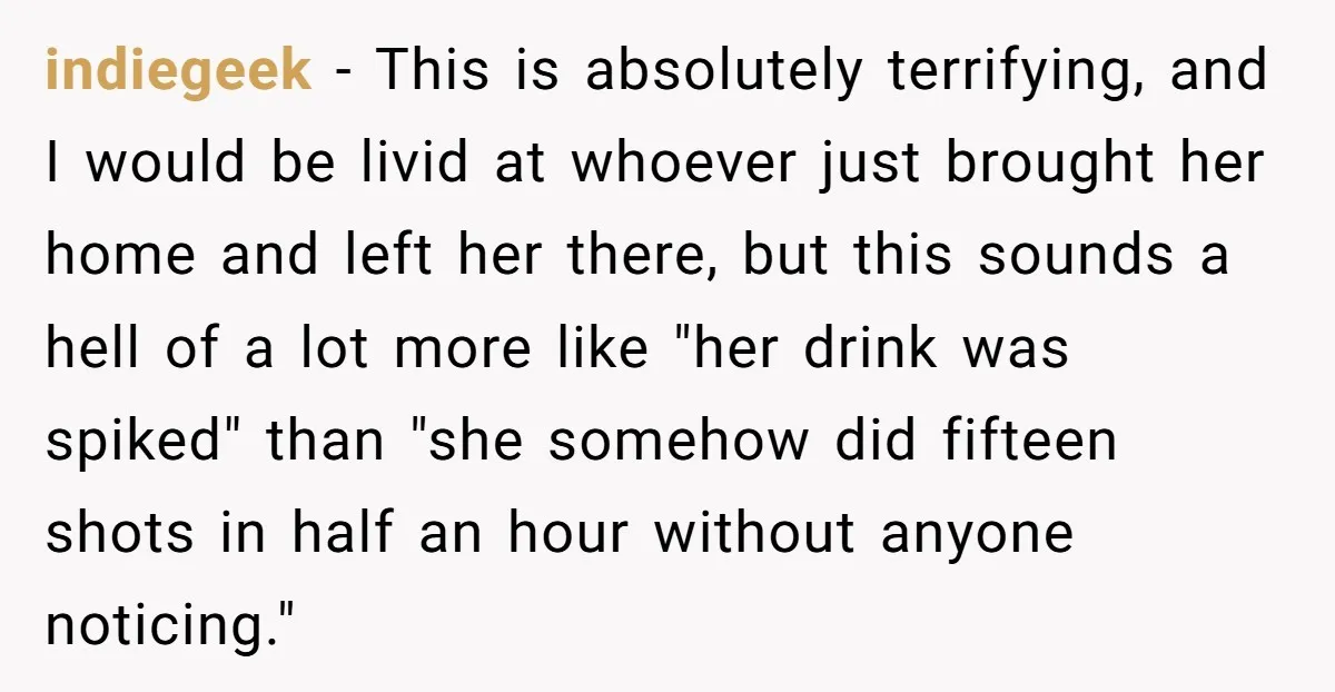 indiegeek - This is absolutely terrifying, and I would be livid at whoever just brought her home and left her there, but this sounds a hell of a lot more...