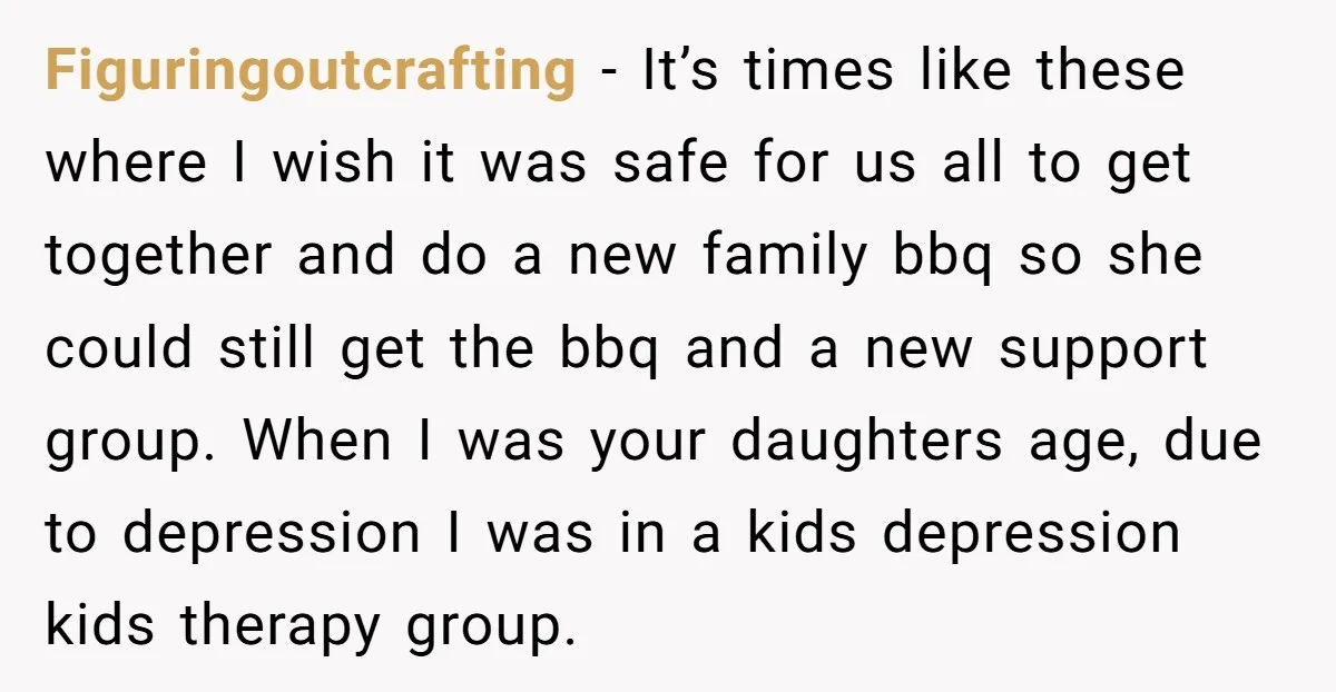 Figuringoutcrafting - It’s times like these where I wish it was safe for us all to get together and do a new family bbq so she could still get the...