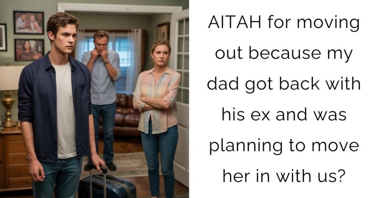 AITAH for moving out because my dad got back with his ex and was planning to move her in with us?