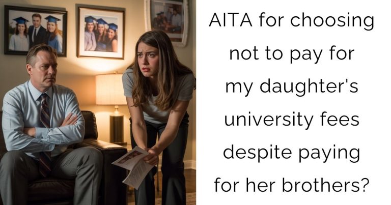 AITA for choosing not to pay for my daughter’s university fees despite paying for her brothers?