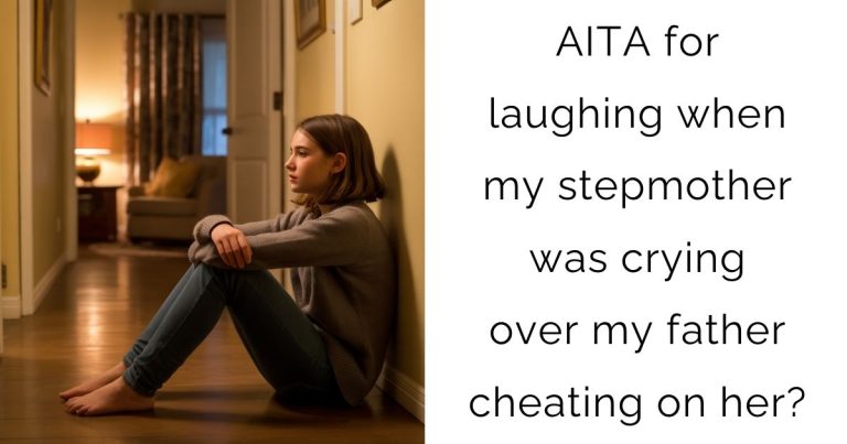 AITA for laughing when my stepmother was crying over my father cheating on her?