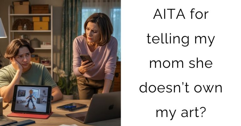 AITA for telling my mom she doesn’t own my art?