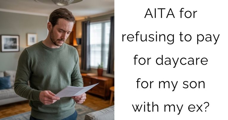 AITA for refusing to pay for daycare for my son with my ex?