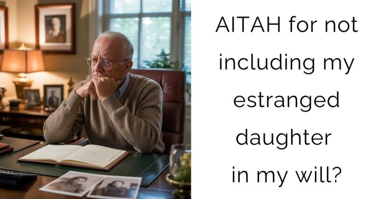 AITAH for not including my estranged daughter in my will?