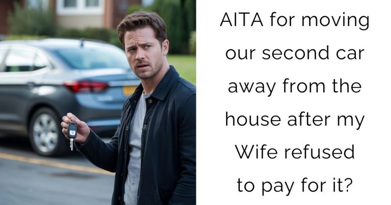 AITA for moving our second car away from the house after my Wife refused to pay for it?