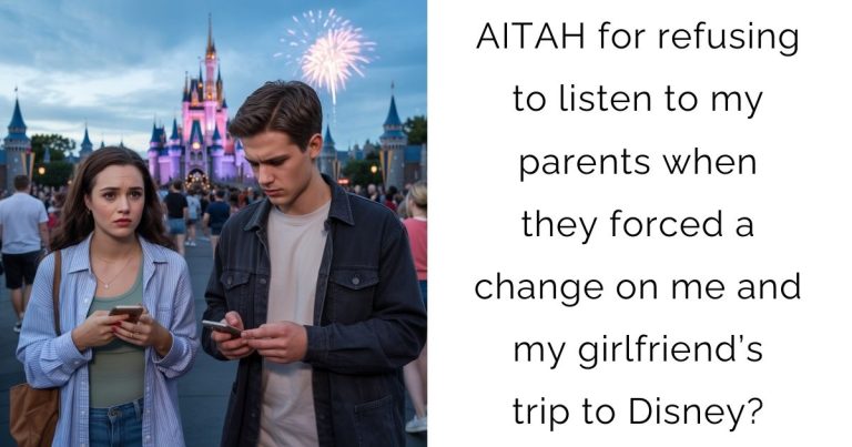 AITAH for refusing to listen to my parents when they forced a change on me and my girlfriend’s trip to Disney?