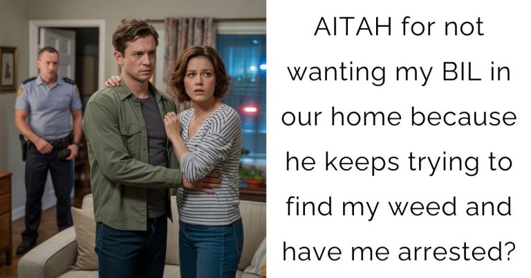 AITAH for not wanting my BIL in our home because he keeps trying to find my weed and have me arrested?