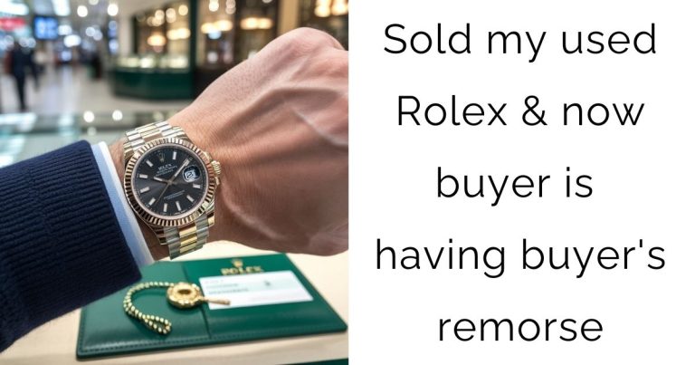 Sold my used Rolex & now buyer is having buyer’s remorse