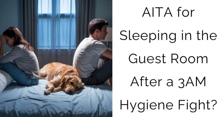 AITA for Sleeping in the Guest Room After a 3AM Hygiene Fight?